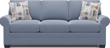 Bellingham Blue Microfiber Sofa
