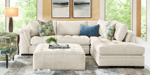 Harper Beige 5 Pc Sectional