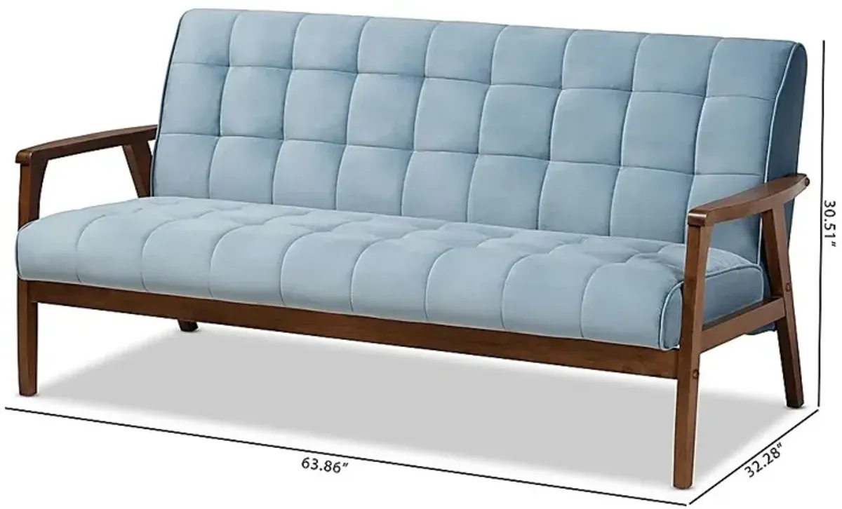 Ellesmere Light Blue Settee