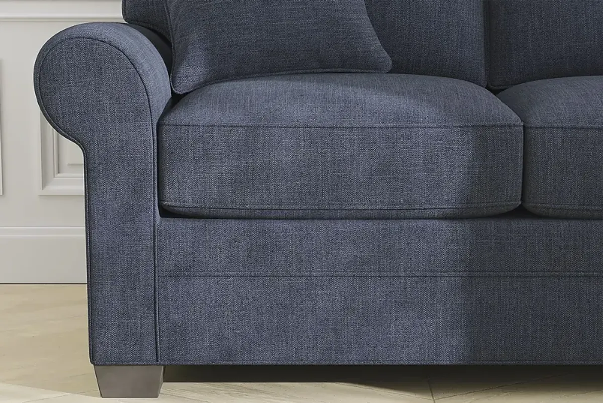 Bellingham Sapphire Textured Chenille 5 Pc Living Room