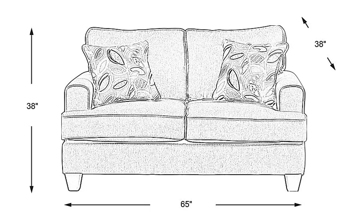 Blooming Grove Oatmeal Loveseat