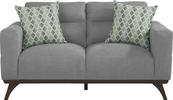 Broadview Park Gray Loveseat