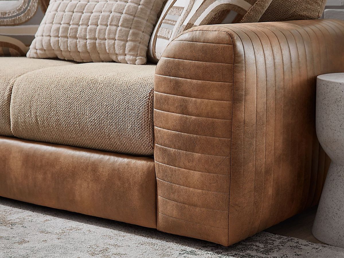 Exton Brown Loveseat