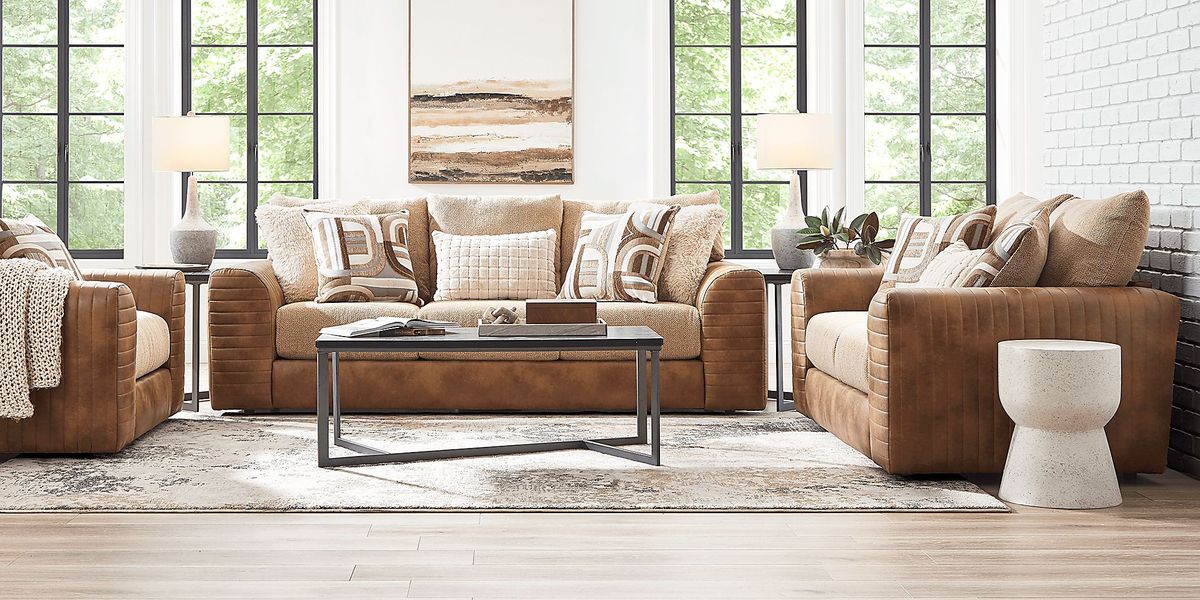 Exton Brown Loveseat