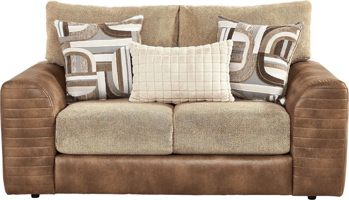 Exton Brown Loveseat