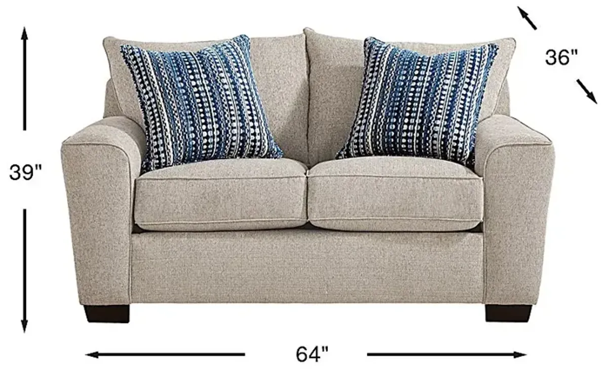Chambers Gray Loveseat