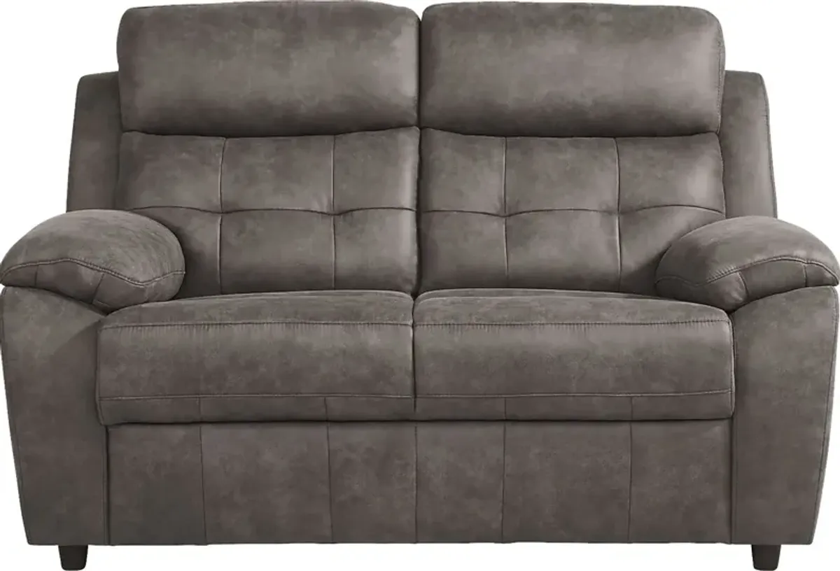 Hanton Heights Slate 5 Pc Living Room with Reclining Sofa