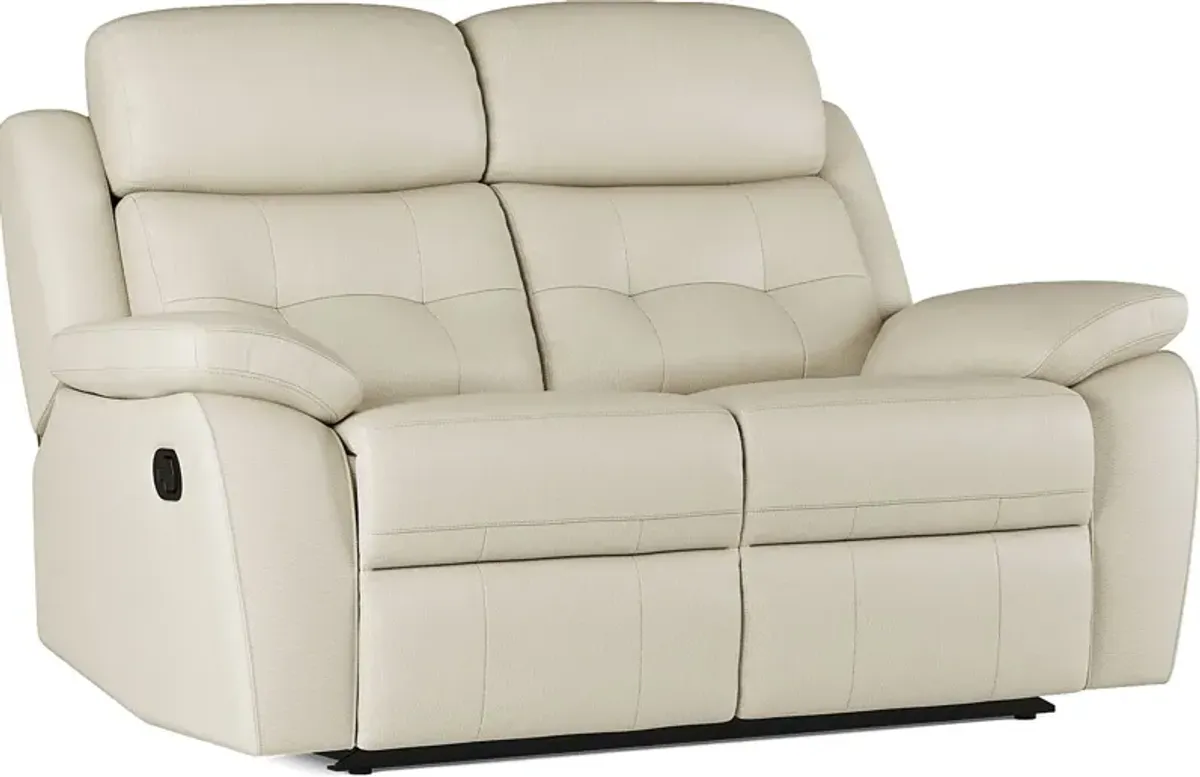 Antonin Beige Leather 2 Pc Reclining Living Room