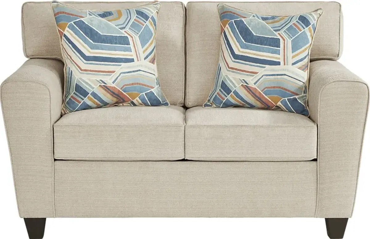 Lennon Beige Loveseat