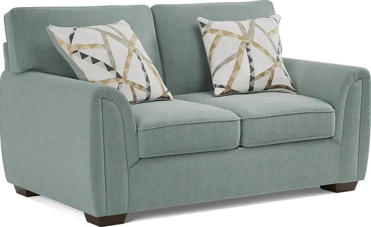 Amalie Teal 2 Pc Living Room