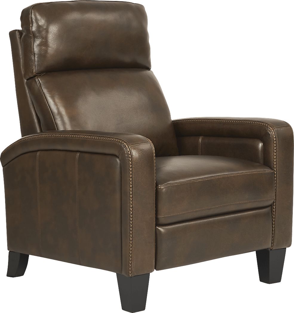 Gisella Brown Leather 3 Pc Living Room