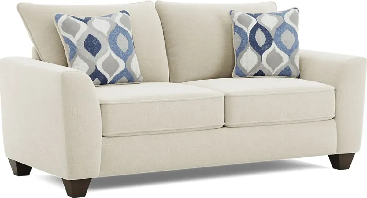 Dennin Heights Beige Loveseat