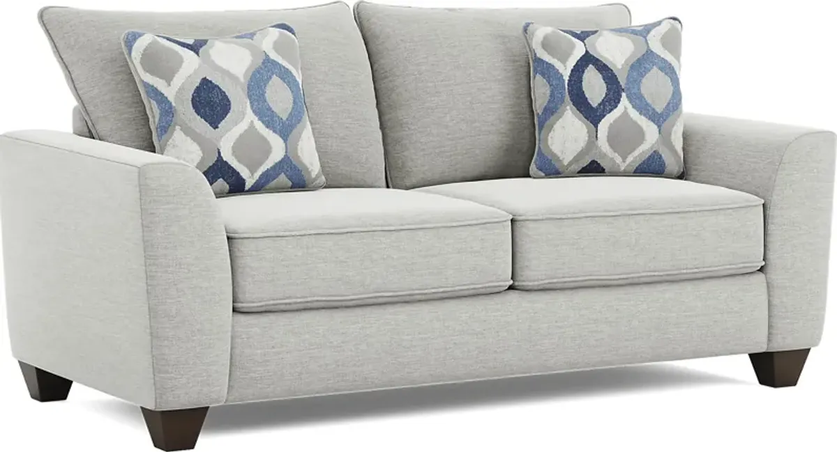 Dennin Heights Gray Loveseat