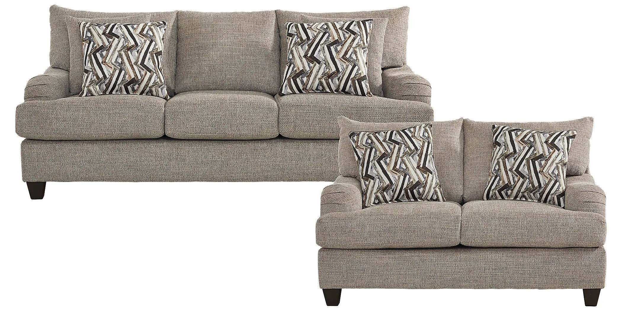 Broadmoor Gray Loveseat