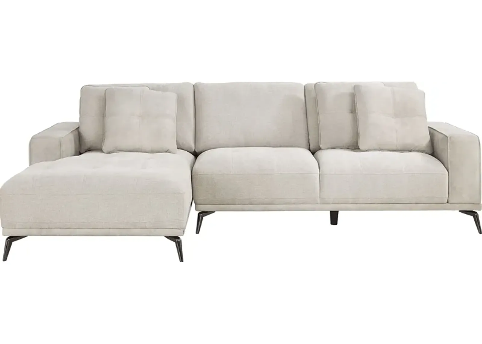 Valencia Light Gray 2 Pc Sectional