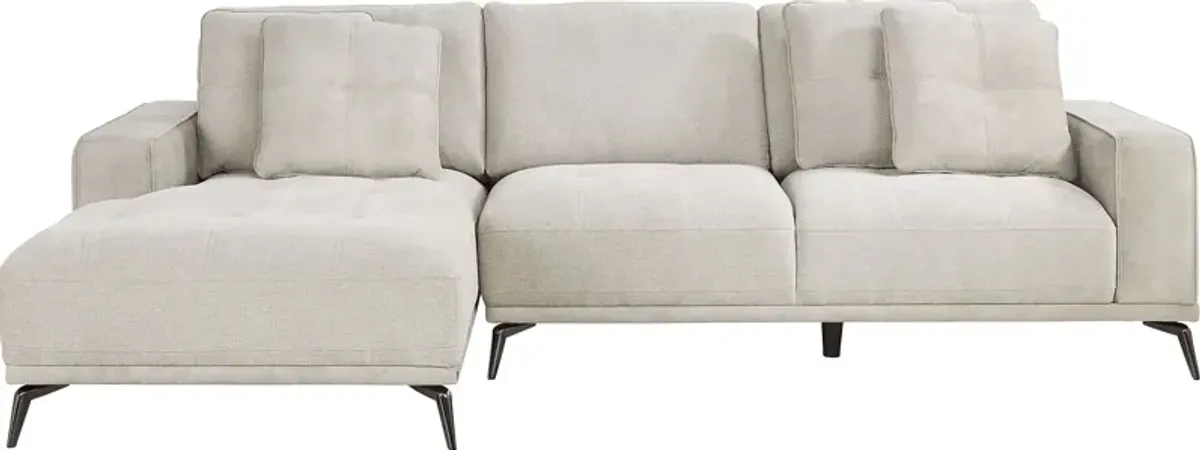 Valencia Light Gray 2 Pc Sectional