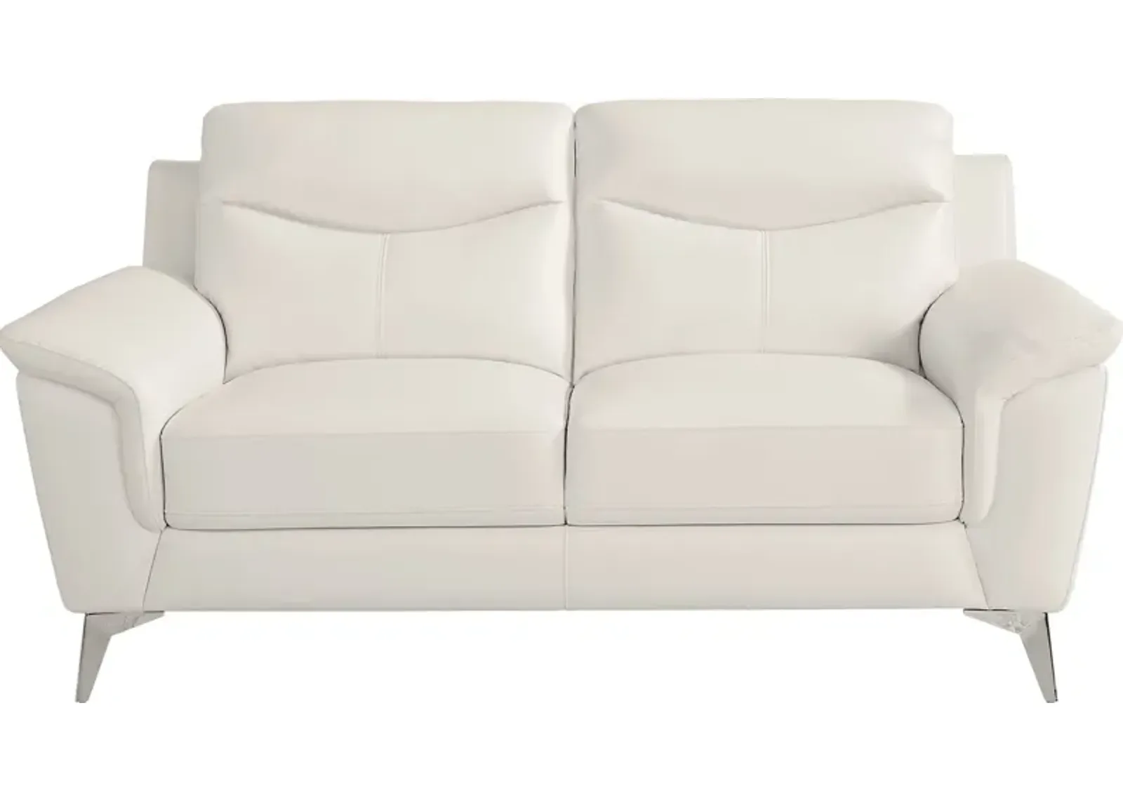 Folsom Street White Loveseat