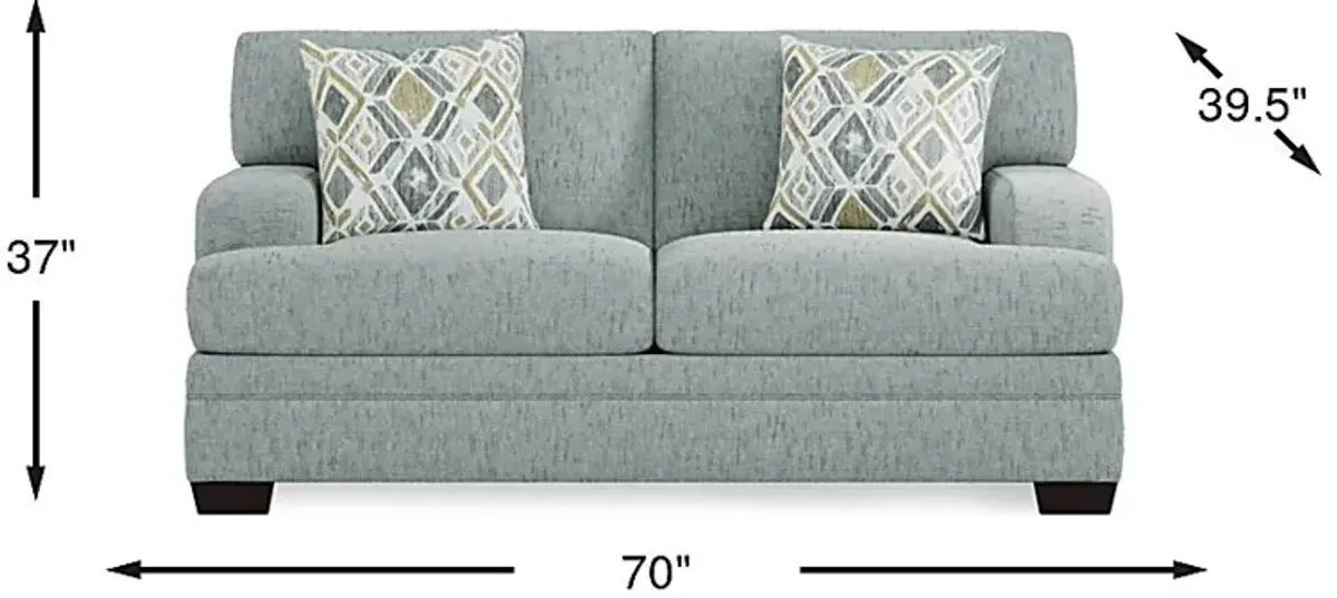 Charlton Park Mist Loveseat