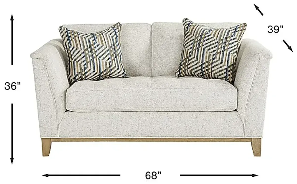 Fairmont Oyster Loveseat