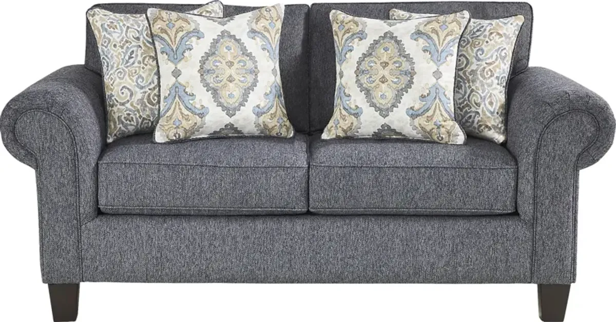 Wyndsor Way Blue Loveseat