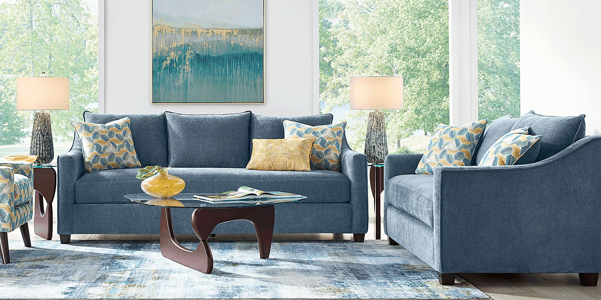 Bloomington Denim 2 Pc Living Room