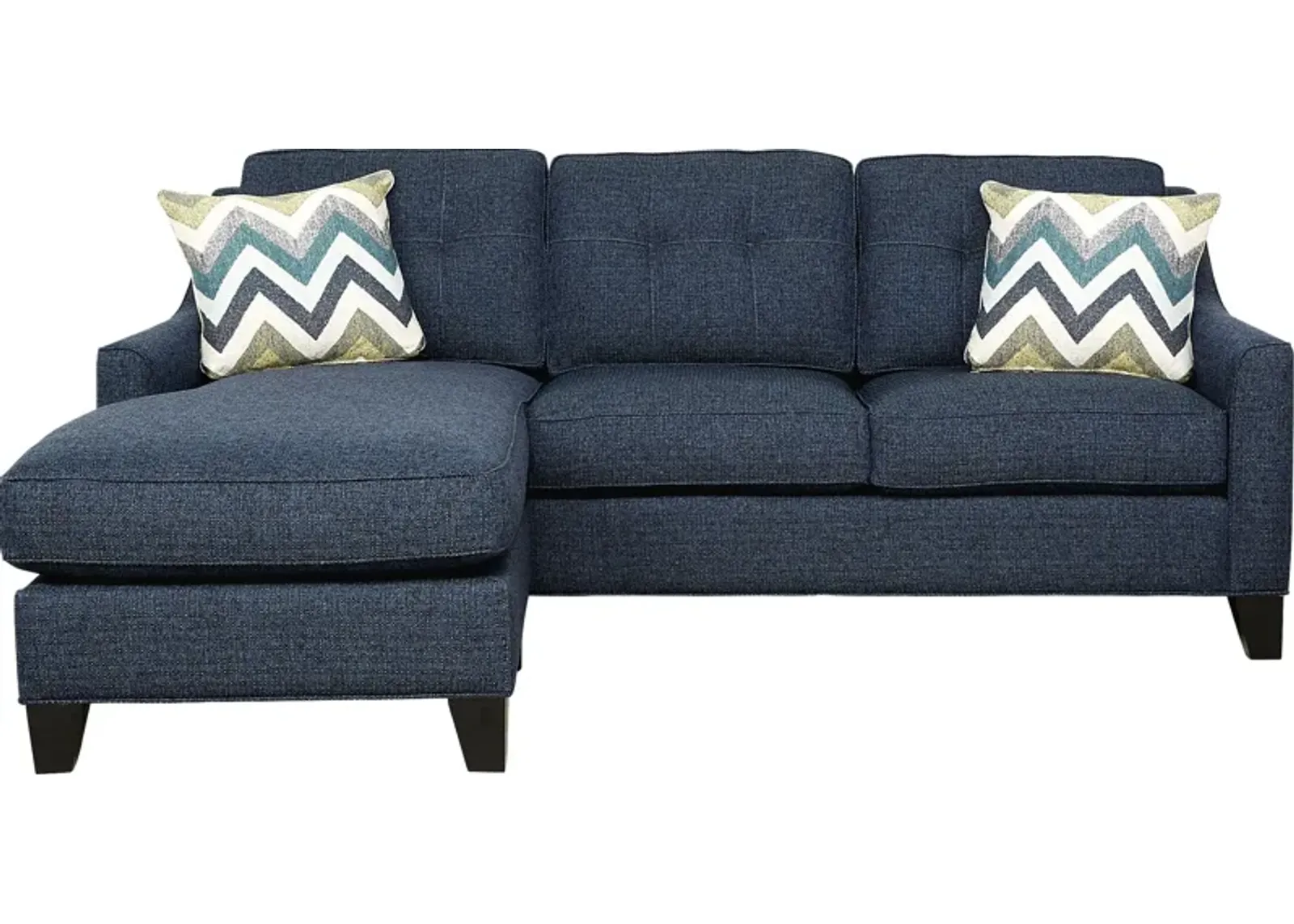 Madison Place Midnight Textured Chaise Sofa