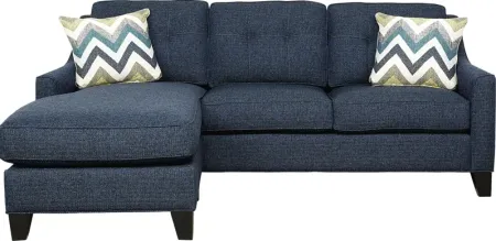 Madison Place Midnight Textured Chaise Sofa