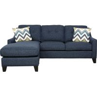 Madison Place Midnight Textured Chaise Sofa