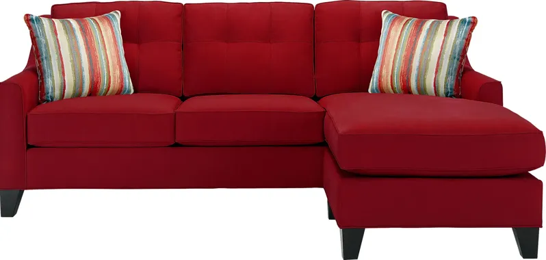 Madison Place Cardinal Microfiber Chaise Sofa