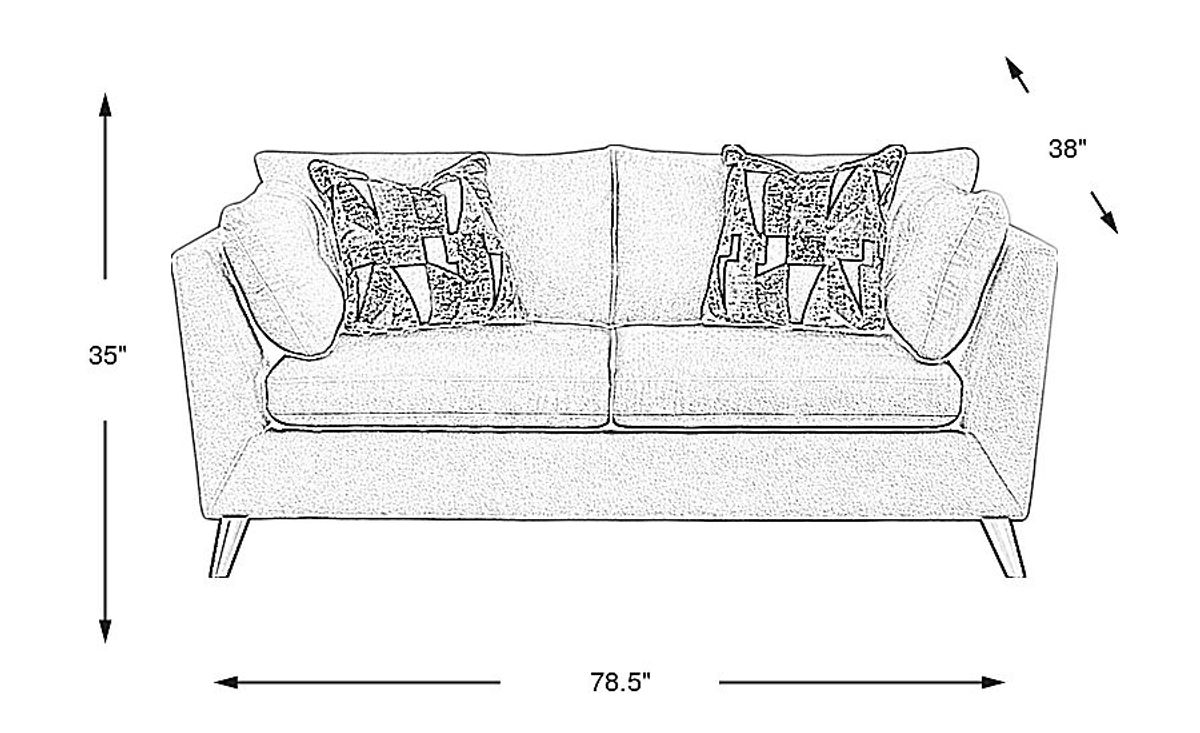 Copenhagen Terracotta Loveseat