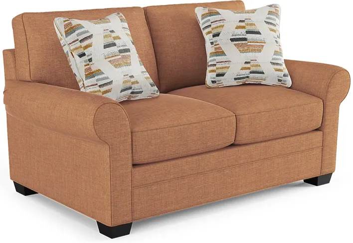 Bellingham Russet Textured Chenille Loveseat