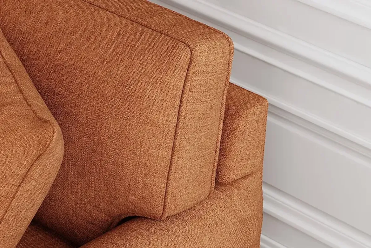 Bellingham Russet Textured Chenille Loveseat