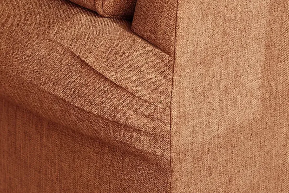 Bellingham Russet Textured Chenille Loveseat