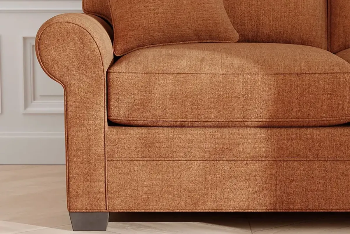 Bellingham Russet Textured Chenille Loveseat