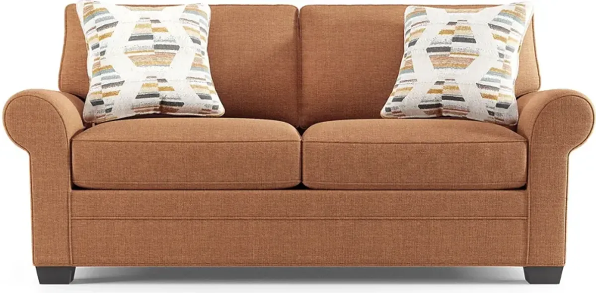 Bellingham Russet Textured Chenille Loveseat