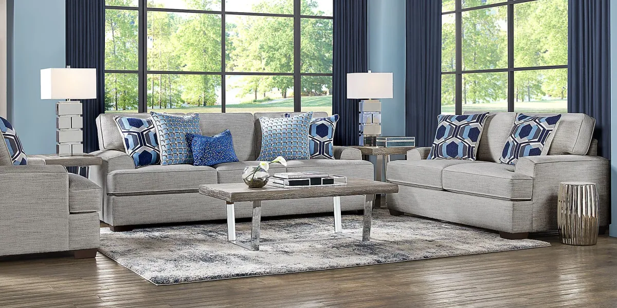 Hutchinson Gray 8 Pc Living Room