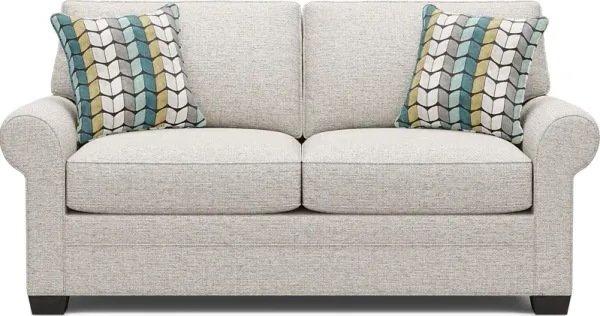 Bellingham Mushroom Textured Chenille Loveseat