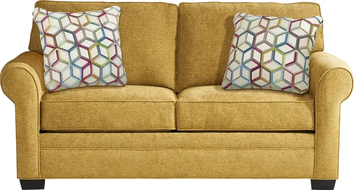 Bellingham Sunflower Textured Chenille Loveseat