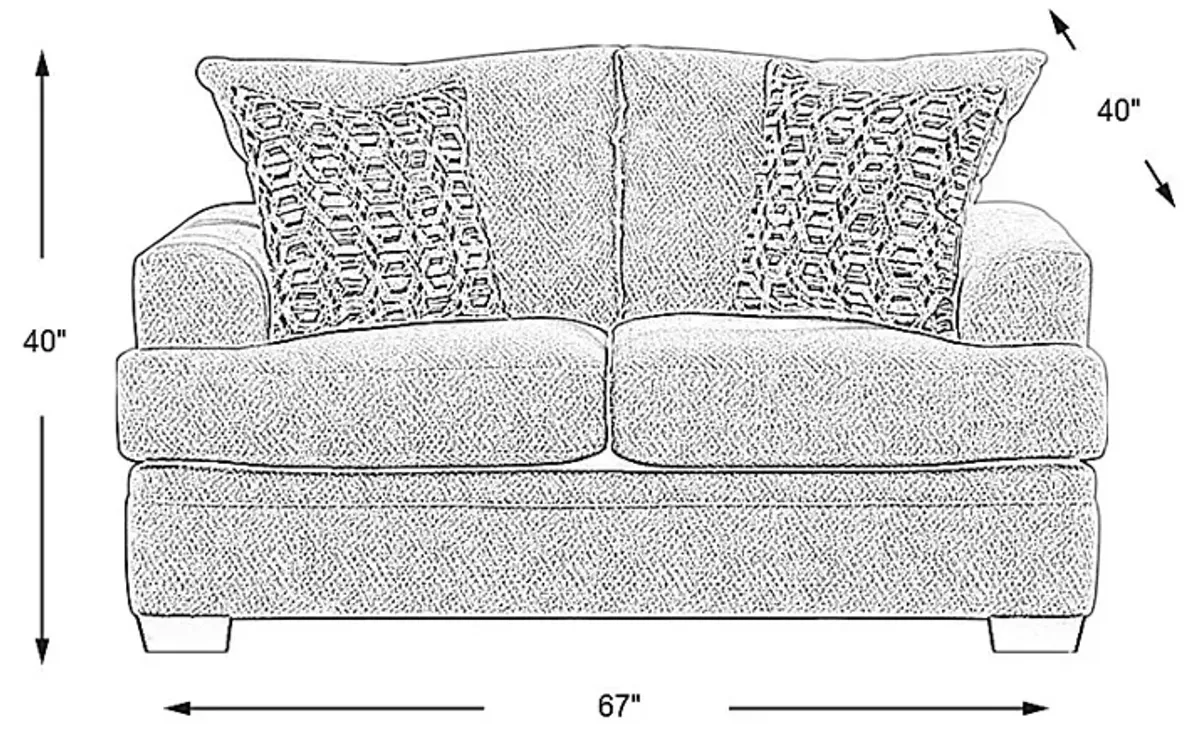 Blair Park Bluestone Loveseat