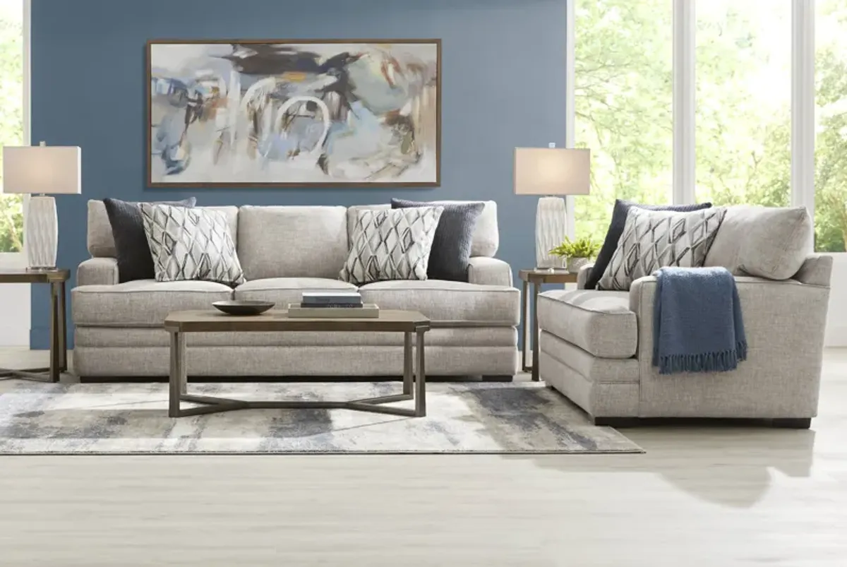 Morgan Falls Gray Loveseat