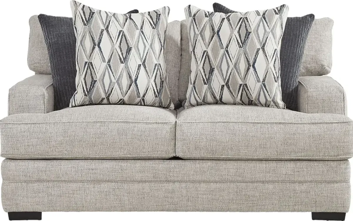 Morgan Falls Gray Loveseat