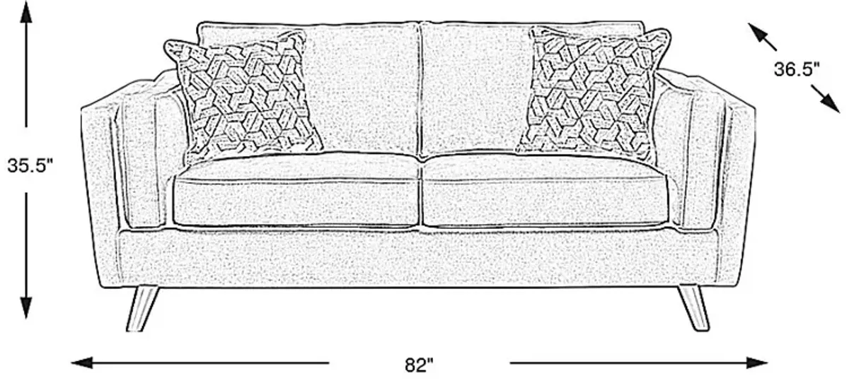 Arlington Seafoam Loveseat