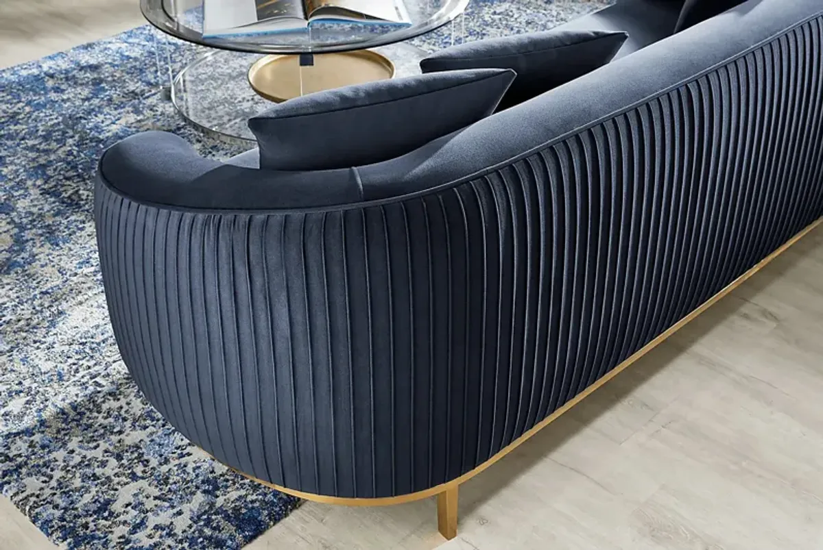 Gatsby Blue 4 Pc Living Room