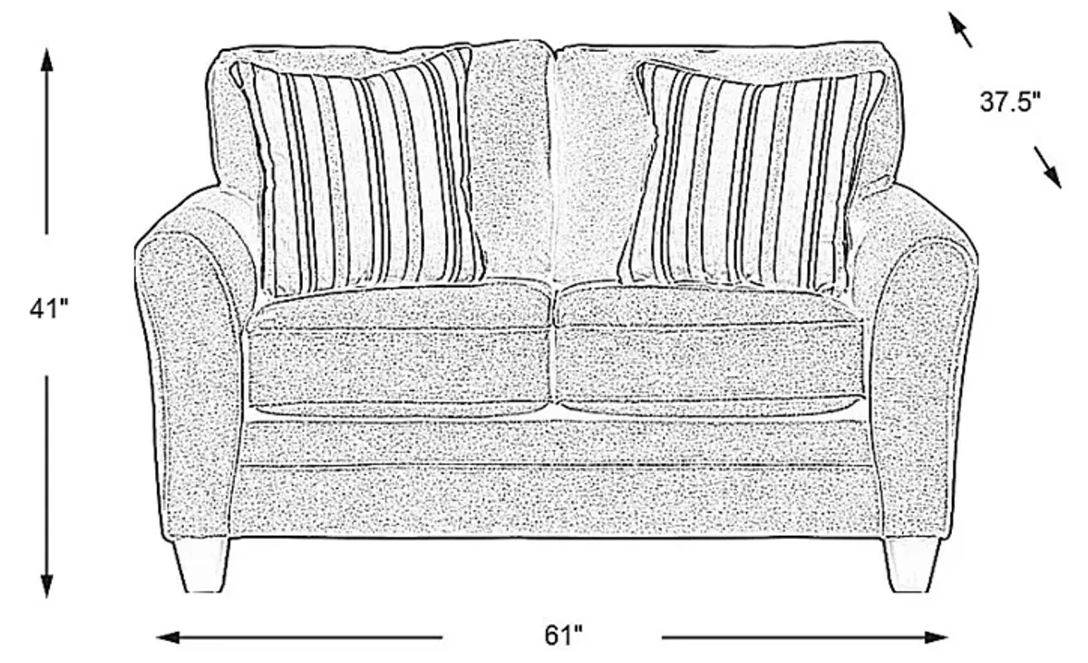 Beachfront Marine Loveseat