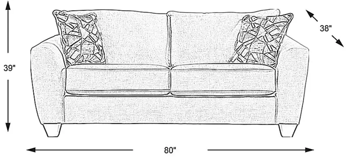 Sandia Heights Beige Loveseat