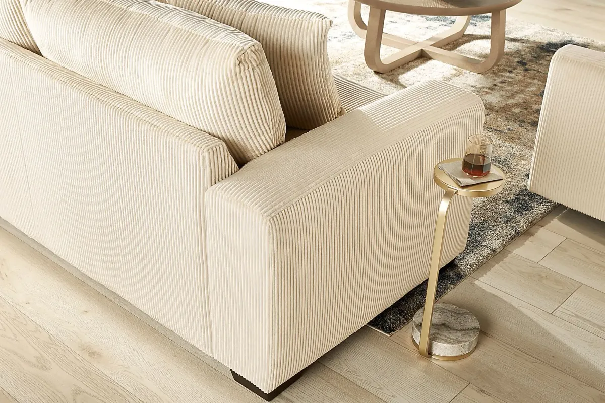 The Challenge Cream Loveseat