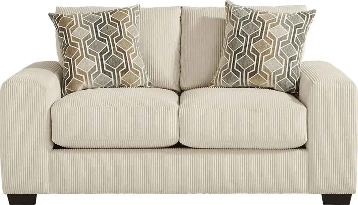 The Challenge Cream Loveseat