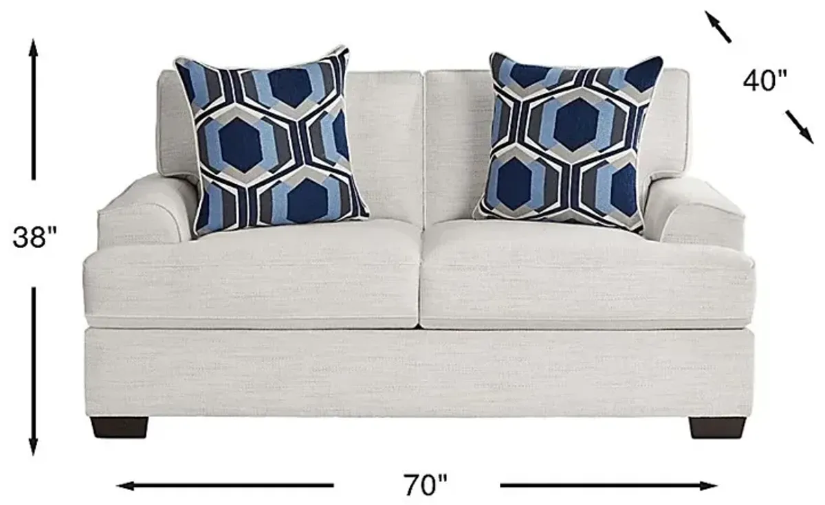 Hutchinson Cream Loveseat