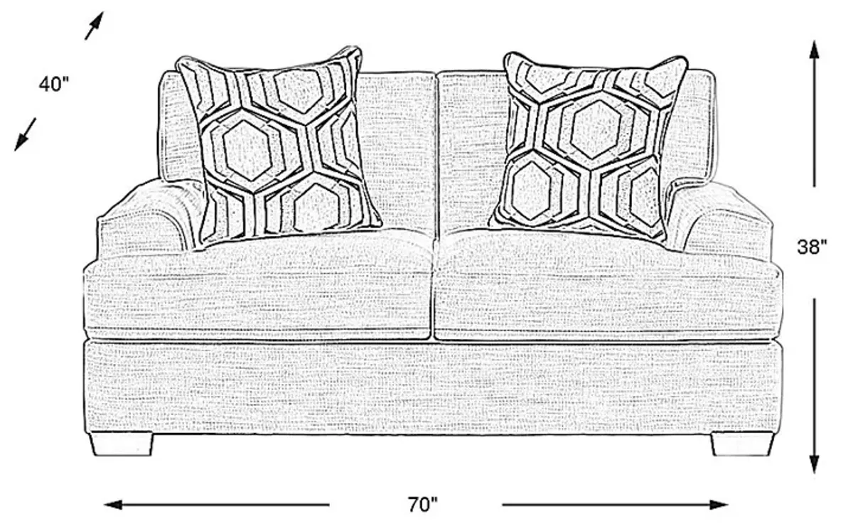 Hutchinson Gray Loveseat