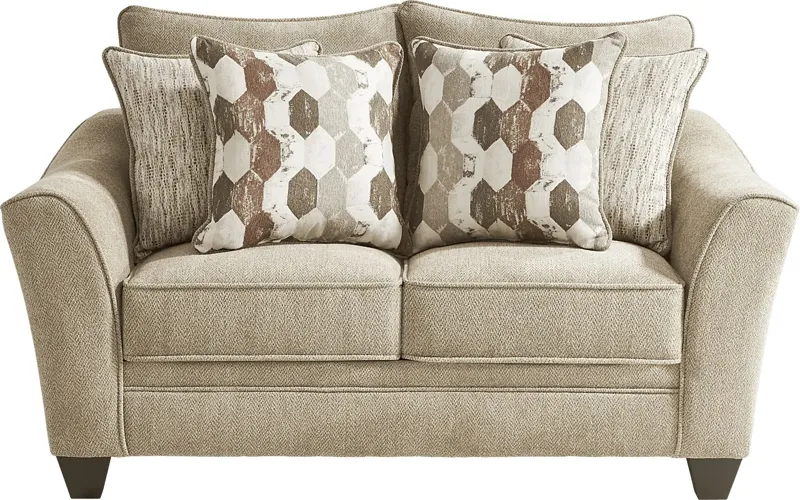 Cardiff Court Almond Loveseat